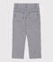 Pantalon en toile de coton rayé enfant garçon bleu MEDIEVAL/blanc MARSHMALLOW