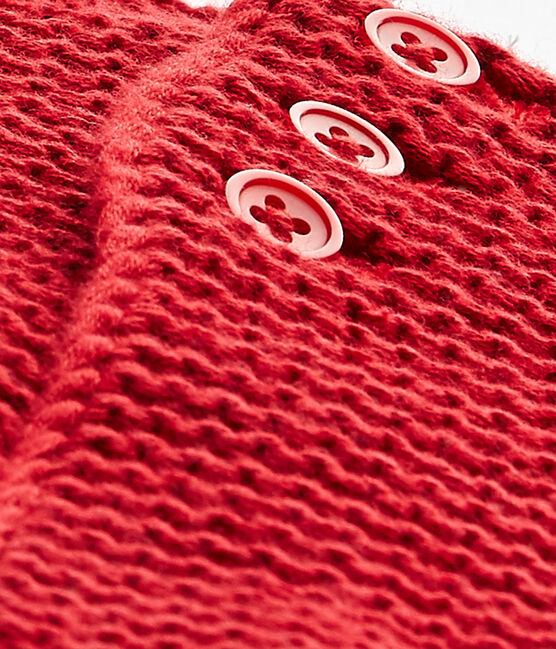 Uniseks babycardigan rood TERKUIT