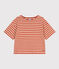 Marinière en coton Femme beige VINTAGE/rouge HARISSA