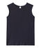 Top femme sans manches en lin bleu SMOKING