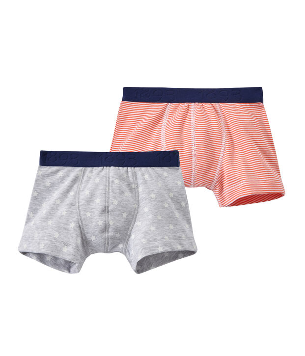 Set van 2 jongensboxershorts wit