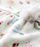 Robe manches courtes imprimée bébé fille blanc MARSHMALLOW/blanc MULTICO