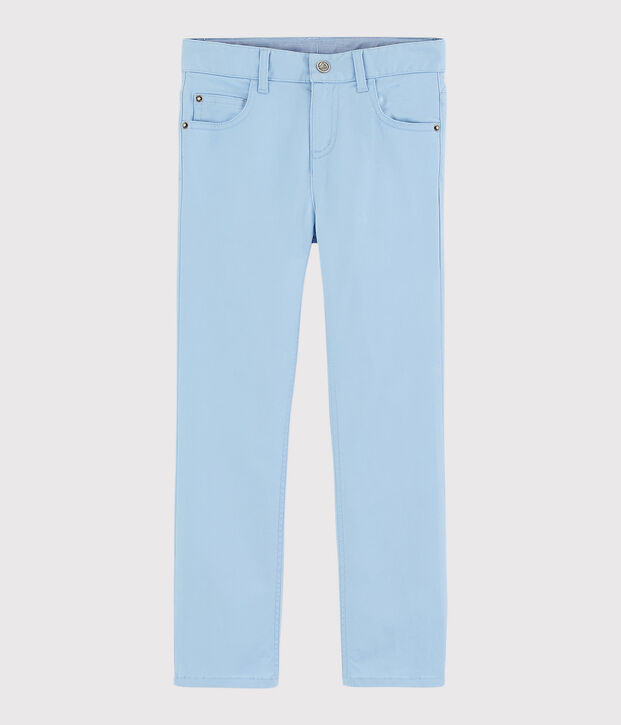 Twill broek voor jongens blauw