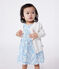 Cardigan bébé en coton point fantaisie blanc MARSHMALLOW