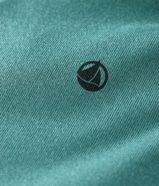 Sweatshirt à capuche enfant fille / garçon vert BRUT