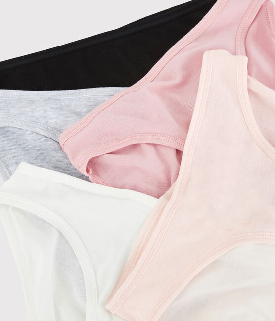 Weekset 5 lichte katoenen damesslipjes Variante 3 PACK