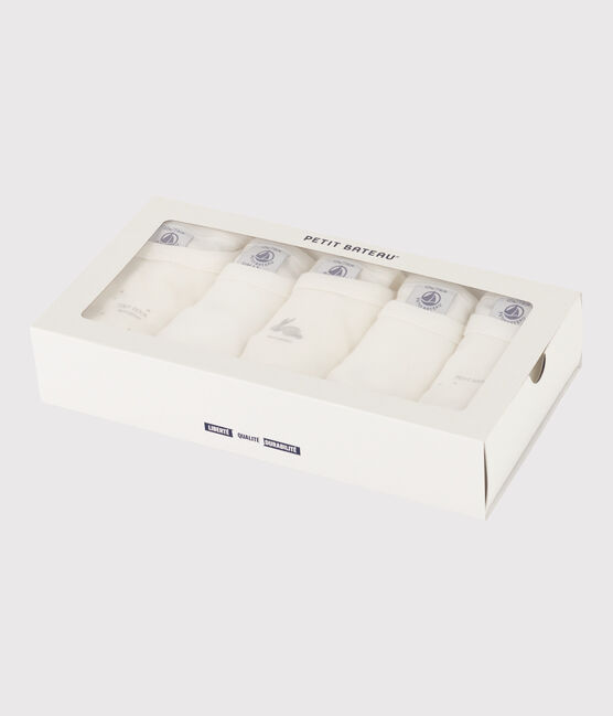 Lot de 5 bodies manches courtes lapins en coton variante 1