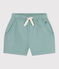 Short enfant en coton uni vert PAUL