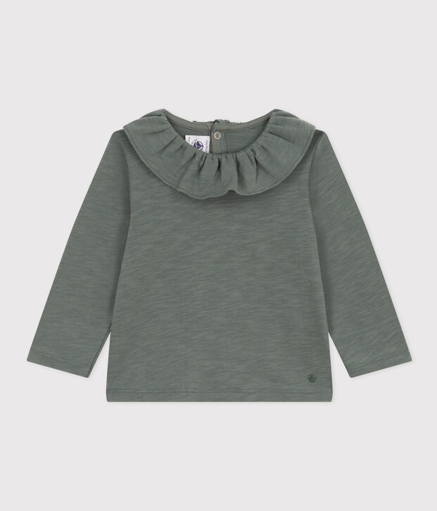 Gevlamde blouse met lange mouwen in jersey voor baby's THUYA