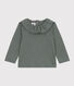Gevlamde blouse met lange mouwen in jersey voor baby's