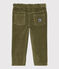 Pantalon en velours bébé. vert MILITARY