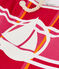 Strandtas roze GEISHA/wit MULTICO