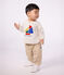 Katoenen effen sweatshirt voor baby's met motief met boten MONTELIMAR CHINE