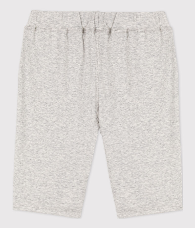 Bermuda en coton enfant gar&ccedil;on gris
