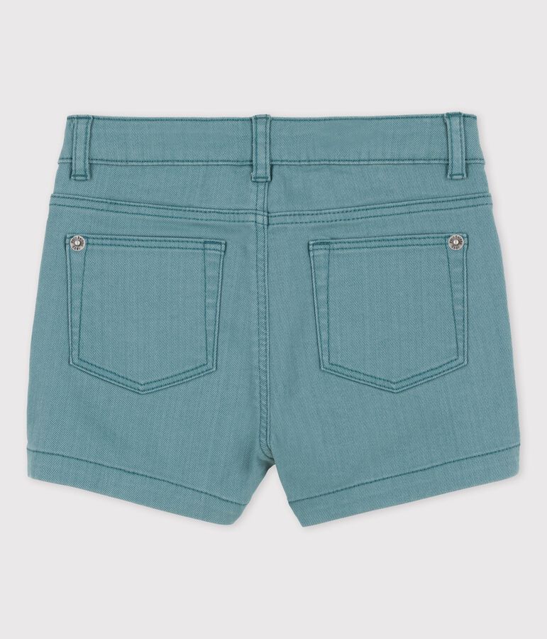 Short en denim enfant fille vert BRUT