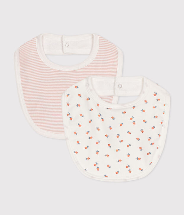 LOT DE 2 BAVOIRS B&Eacute;B&Eacute; EN COTON multicouleur