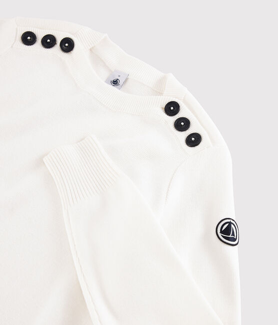 Katoenen Dames marinetrui wit MARSHMALLOW
