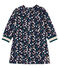 Robe manches longues bébé fille imprimée bleu SMOKING/blanc MULTICO CN