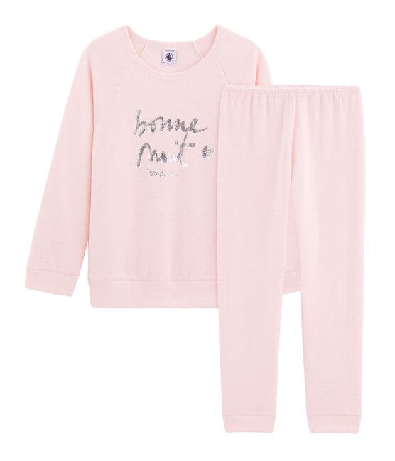 wijsheid opraken Investeren Pyjama meisje van extra warme geruwde bouclébadstof MINOIS | Petit Bateau