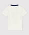 T-shirt manches courtes en coton enfant garçon blanc MARSHMALLOW