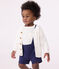 Katoenen babyvestje wit MARSHMALLOW