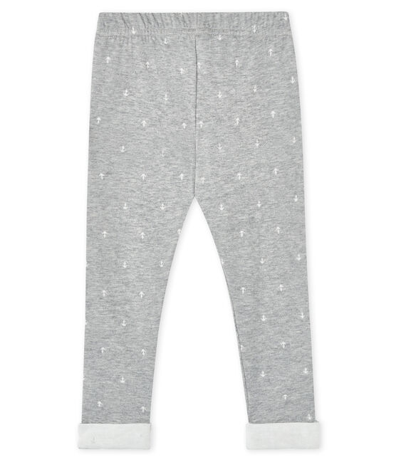 Pantalon bébé garçon gris SUBWAY/blanc MARSHMALLOW
