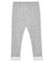 Pantalon bébé garçon gris SUBWAY/blanc MARSHMALLOW