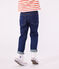 Slim-fit broek van denim voor meisjes blauw DENIM BRUT