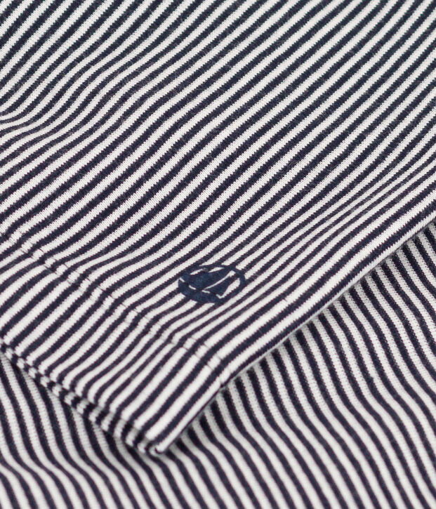 Gestreepte kimono voor vrouwen blauw/wit