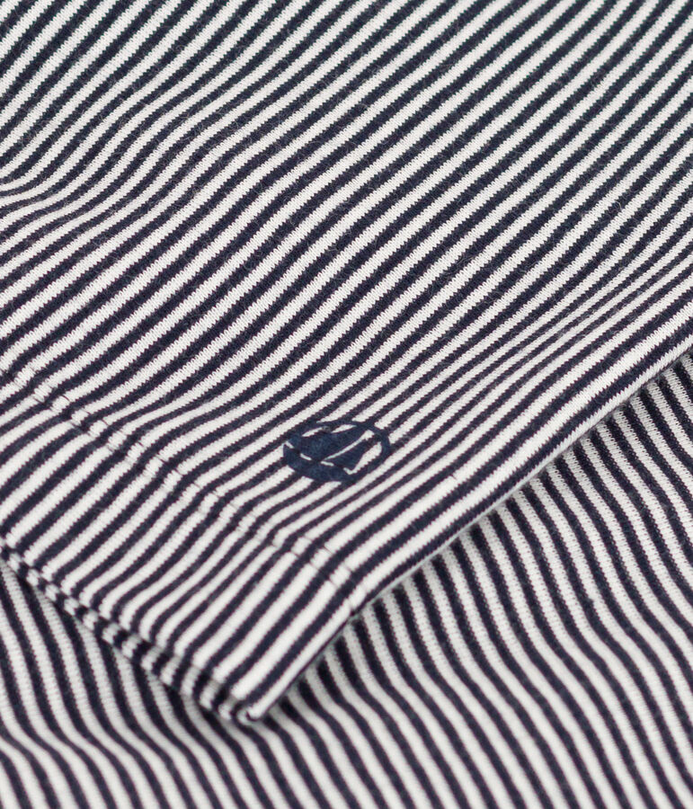 Gestreepte kimono voor vrouwen blauw/wit