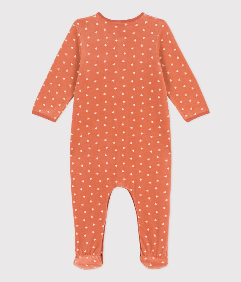 Fluwelen pyjama met print voor baby's BRANDY/ AVALANCHE