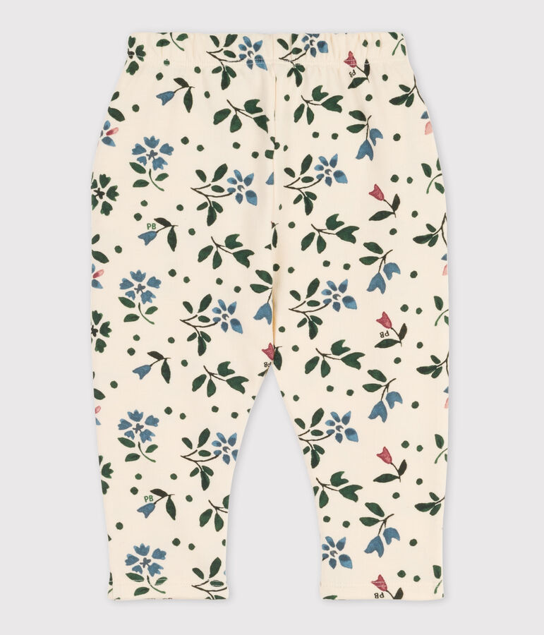 Pantalon b&eacute;b&eacute; imprim&eacute; en molleton &eacute;cru/multicouleur