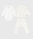 Ensemble cadeau 3 pièces bébé imprimé ourson en coton