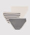 Lot de 3 culottes rayées fille variante 1