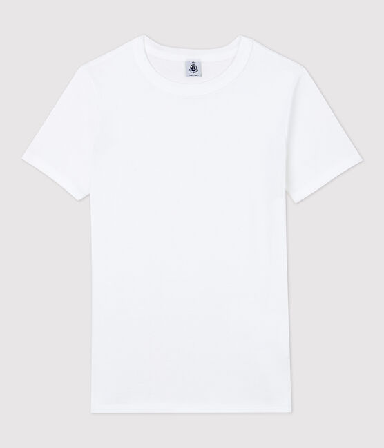 Iconisch katoenen Dames T-shirt met ronde hals wit ECUME
