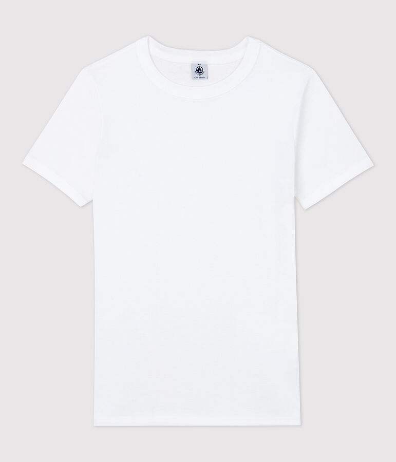 Iconisch katoenen Dames T-shirt met ronde hals wit