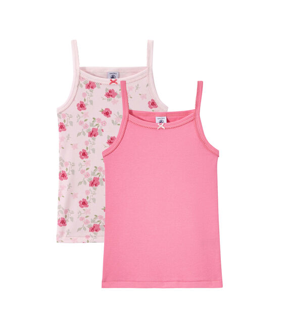 Lot de 2 chemises à bretelles fille blanc LOT
