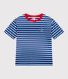 Katoenen kinder-T-shirt met korte mouw en streepjes