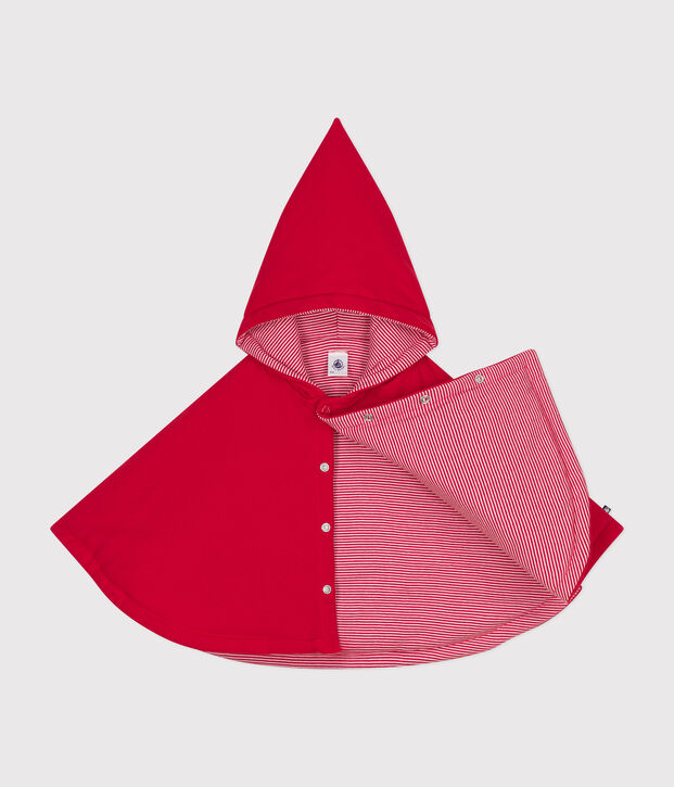Cape in katoen voor baby's rood