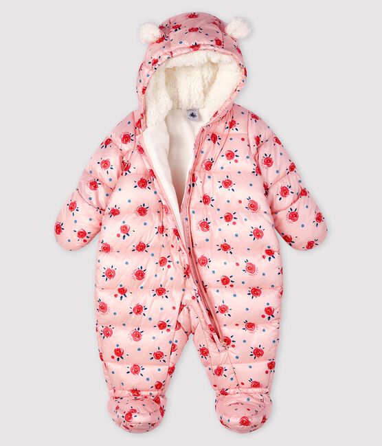 Combinaison pilote imprimée layette fille