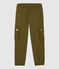 Meisjes cargobroek van katoen gabardine groen MILITARY