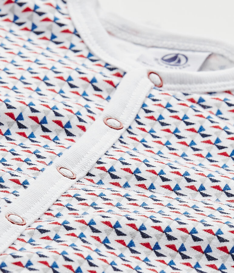 Dors bien sans pieds b&eacute;b&eacute; gar&ccedil;on blanc ECUME/blanc MULTICO