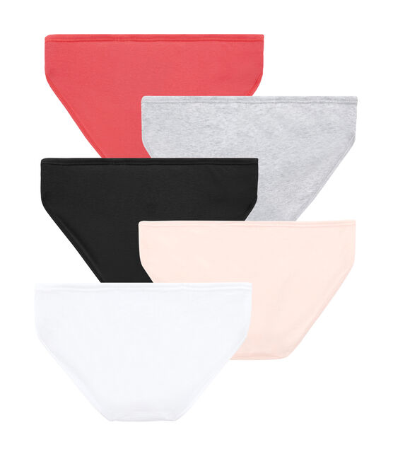 Set van 5 damesslipjes wit LOT
