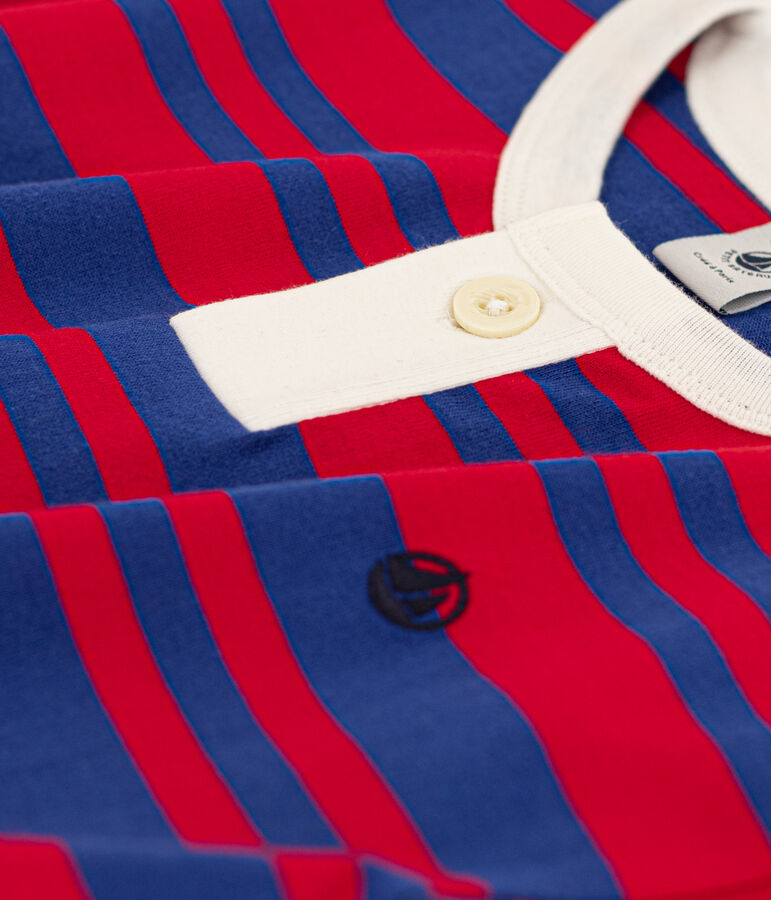 Katoenen T-shirt met korte mouwen voor jongens wit