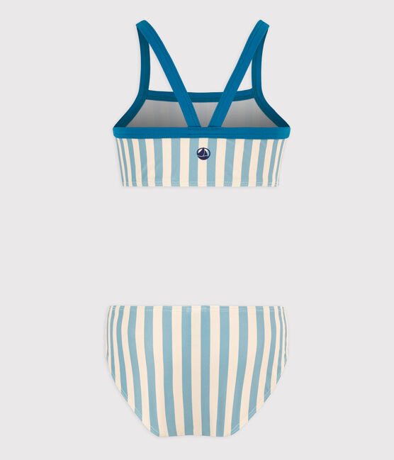 Maillot de bain 2 pièces rayé enfant fille MIMI/ AVALANCHE