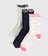 Lot de 3 paires de chaussettes enfant fille