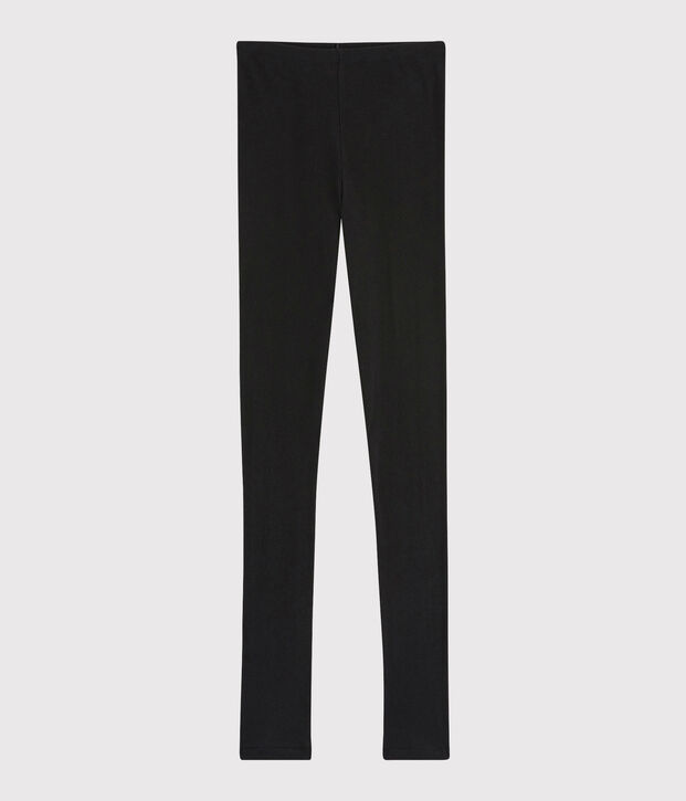 Legging Dames van wol en katoen zwart