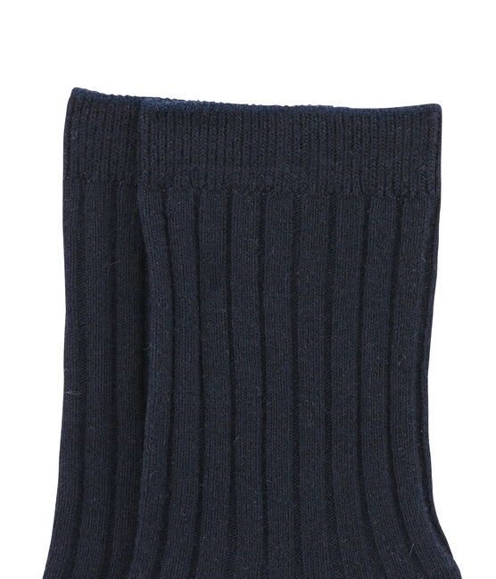 Chaussettes enfant mixte bleu SMOKING