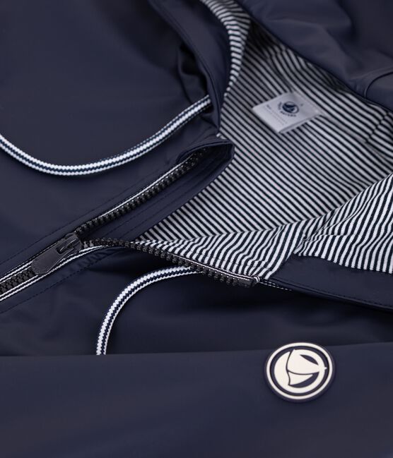 Korte damesregenjas blauw SMOKING