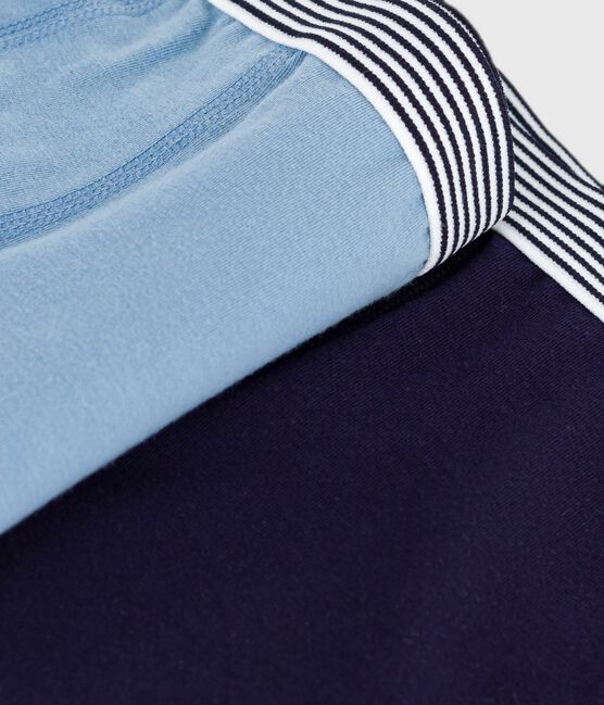 Setje met effen boxershorts in katoen en elastaan voor kinderen variante 1